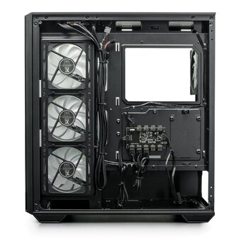  Корпус XASTRA Q600 6ARGB-C10-UC Black (Q600-6FM12A-C10-UC) ATX/Aquarium/Screewless/6x120mm ARGB PWM FM fans/Argb+PWM HUB 10port/ Type-C 