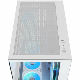  Корпус XASTRA QW500 7ARGB-C10-UC White (QW500-7FM12A-C10-UC-WH) ATX/Aquarium/Screewless/7x120mm ARGB PWM FM fans/Argb+PWM HUB 10port/Type-C 
