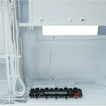  Корпус XASTRA QW500 7ARGB-C10-UC White (QW500-7FM12A-C10-UC-WH) ATX/Aquarium/Screewless/7x120mm ARGB PWM FM fans/Argb+PWM HUB 10port/Type-C 