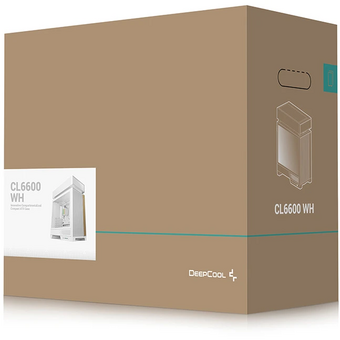  Корпус Deepcool CL6600 WH без БП, боковое окно (закаленное стекло), 360 СЖО и 2x120мм ARGB вентилятор снизу, белый, ATX 