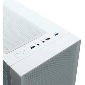  Корпус XASTRA A305M 3ARGB White (A305M-2FC14A-1FC12A-D-WH) mATX/Mesh/ tempered glass / 2x140mm + 1x120mm ARGB PWM FC fans/ Door 