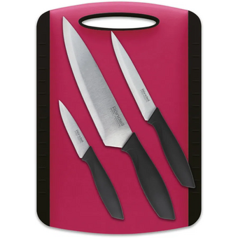  Набор ножей кухонных Rondell Sorge RD-1976 компл 4предм. разд.дос. красный/черный блистер 
