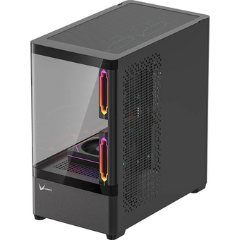  Корпус Formula Crystal U1M черный без БП mATX 1xUSB3.0 1xUSB3.1 audio bott PSU 