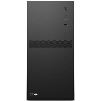  Корпус CBR V203 (PCC-MATX-V203-WPSU), Minitower, без БП, mATX, 1*USB 3.0, 1*USB 2.0, HD Audio+Mic, Black 