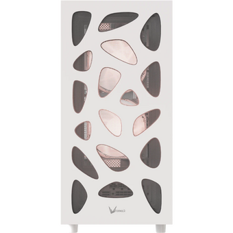  Корпус Formula V Line Mana Stone White AR, ATX, Type-C*1, USB2.0*1, USB3.0*1, Front 3x120mm ARGB, Rear 1x120mm ARGB 