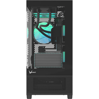  Корпус Formula V Line Crystal E1M Black, MATX, USB3.0*2, Switch Display Panel 