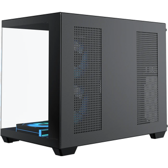  Корпус XASTRA QW500M 6ARGB-C10-UC Black (QW500M-6FM12A-C10-UC) mATX/Aquarium/Screewless/ 6x120mm ARGB PWM FM fans/Argb+PWM HUB 10port/Type-C 