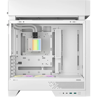  Корпус Deepcool CL6600 WH без БП, боковое окно (закаленное стекло), 360 СЖО и 2x120мм ARGB вентилятор снизу, белый, ATX 
