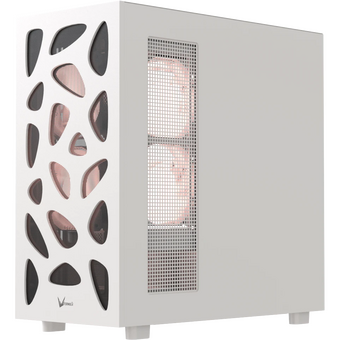  Корпус Formula V Line Mana Stone White AR, ATX, Type-C*1, USB2.0*1, USB3.0*1, Front 3x120mm ARGB, Rear 1x120mm ARGB 