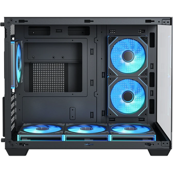  Корпус XASTRA QW500M 6ARGB-C10-UC Black (QW500M-6FM12A-C10-UC) mATX/Aquarium/Screewless/ 6x120mm ARGB PWM FM fans/Argb+PWM HUB 10port/Type-C 