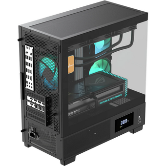  Корпус Formula V Line Crystal E1M Black, MATX, USB3.0*2, Switch Display Panel 