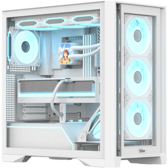  Корпус Formula V Line Air Power G8 White, ATX, Dual Front Panels, Type-C*1, USB3.0*1 