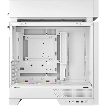  Корпус Deepcool CL660 WH без БП, боковое окно (закаленное стекло), 2x120мм ARGB вентилятор снизу, белый, ATX 