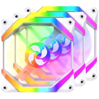  Вентиляторы 4FAN F40 White F4012W3 120mm 3 in 1 