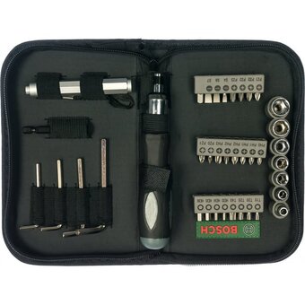  Набор бит и головок BOSCH 2607019506 (биты, головки, 6-гр ключи, рев.отвертка,TiN) 3шт, упаковка 