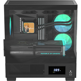  Корпус Formula V Line Crystal E1M Black, MATX, USB3.0*2, Switch Display Panel 