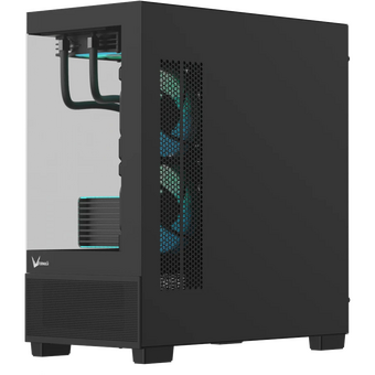  Корпус Formula V Line Crystal E1M Black, MATX, USB3.0*2, Switch Display Panel 