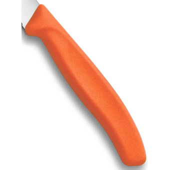  Нож кухонный Victorinox Swiss Classic 6.7839.C1 стальной столовый для овощей лезв.110мм серрейт. заточка оранжевый 