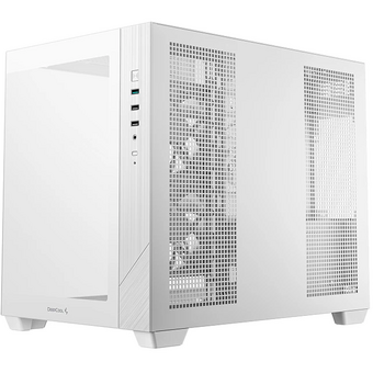  Корпус Deepcool CG330 3F WH без БП, боковое окно (панорама), 3x120mm ARGB PWM вентилятора, белый, mATX 