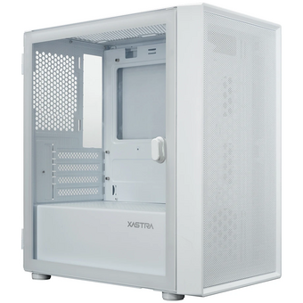  Корпус XASTRA A305M 3ARGB White (A305M-2FC14A-1FC12A-D-WH) mATX/Mesh/ tempered glass / 2x140mm + 1x120mm ARGB PWM FC fans/ Door 