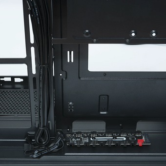  Корпус XASTRA QW500M 6ARGB-C10-UC Black (QW500M-6FM12A-C10-UC) mATX/Aquarium/Screewless/ 6x120mm ARGB PWM FM fans/Argb+PWM HUB 10port/Type-C 