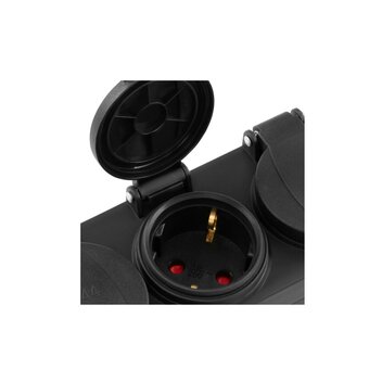  Сетевой удлинитель Buro BU-PS3.20/FRB-16 20м (3 розетки) черный 