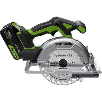 Дисковая пила Greenworks GD24CS165 (1501607CUB) с АКБ и ЗУ 