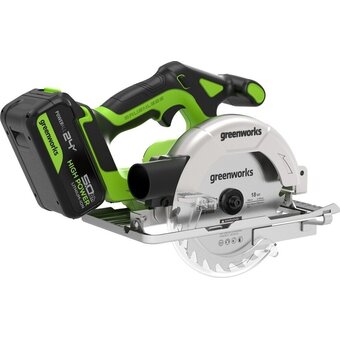  Дисковая пила Greenworks GD24CS165 (1501607CUG) с АКБ и ЗУ 