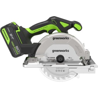  Дисковая пила Greenworks GD24CS165 (1501607CUG) с АКБ и ЗУ 