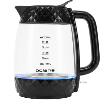  Электрочайник POLARIS PWK 1809CGL Water Way Pro черный 