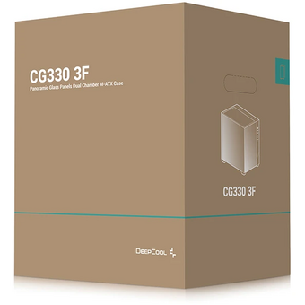  Корпус Deepcool CG330 3F без БП, боковое окно (панорама), 3x120mm ARGB PWM вентилятора, черный, mATX 