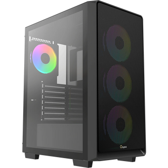  Корпус Ocypus Gamma C60 BK ARGB, ATX, USB3.0*1+USB2.0*2, Front 3x120mm ARGB, Rear 1x120mm ARGB 