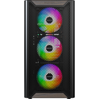  Корпус Montech XR Wood черный без БП ATX 3x120mm 2xUSB3.0 audio bott PSU 