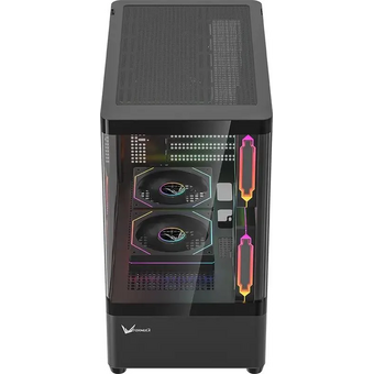  Корпус Formula Crystal U1M Cosmic черный без БП mATX 1xUSB3.0 audio bott PSU 