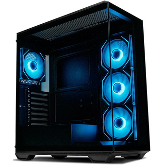  Корпус XASTRA Q600 4ARGB-C10-UC Black (Q600-4FM12A-C10-UC) ATX/Aquarium/Screewless/3x120mm ARGB PWM FM fans/Argb+PWM HUB 10port/Type C 