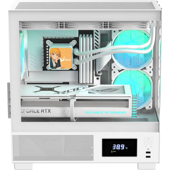  Корпус Formula V Line Crystal E1M White, MATX, USB3.0*2, Switch Display Panel 