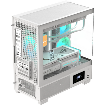  Корпус Formula V Line Crystal E1M White, MATX, USB3.0*2, Switch Display Panel 