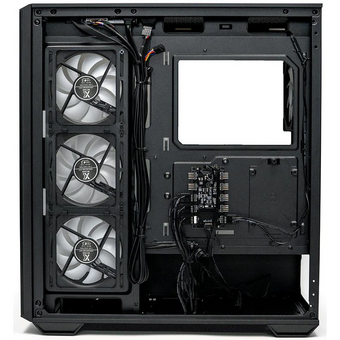 Корпус XASTRA Q600 4ARGB-C10-UC Black (Q600-4FM12A-C10-UC) ATX/Aquarium/Screewless/3x120mm ARGB PWM FM fans/Argb+PWM HUB 10port/Type C 
