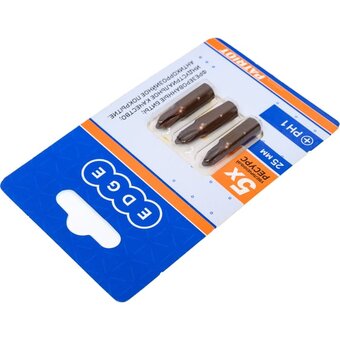  Бита EDGE by PATRIOT 818010008 PH1 длина 25мм, 3шт в блистере 