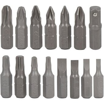  Набор бит и торцевых головок с трещоткой Грандмастер 671327 1/4", 27 предметов, пластиковый бокс 