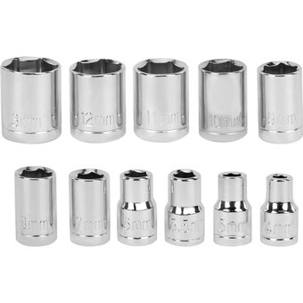  Набор бит и торцевых головок с трещоткой Грандмастер 671327 1/4", 27 предметов, пластиковый бокс 