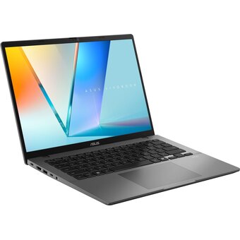  Ноутбук ASUS Vivobook S14 OLED M3407HA-LY083 (90NB16E1-M005E0) Matte Gray 14" WUXGA Ryzen 5 220/16GB/SSD512GB/AMD Radeon/Backlit/DOS 