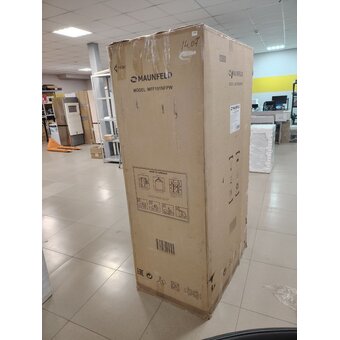  УЦ Холодильник MAUNFELD MFF191NFPW (плохая упаковка, смещение дверей, мал. царапина сбоку, замятие сзади внизу) 