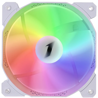 Вентилятор 1STPLAYER F7R White (F7R-WH) / 120mm Reverse ARGB 3pin 5V PWM 4pin 12V 600-1800rpm 56.34cfm 36.99dBA / Bulk 