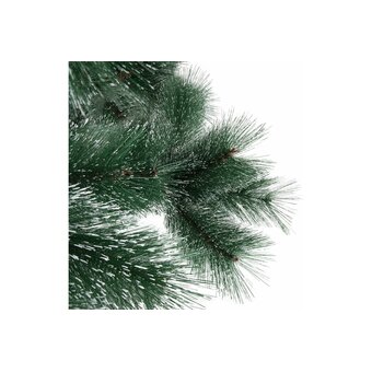  Ель новогодняя искусственная Золотая сказка 592051 Пышная 180см, с инеем и шишками, зеленая 