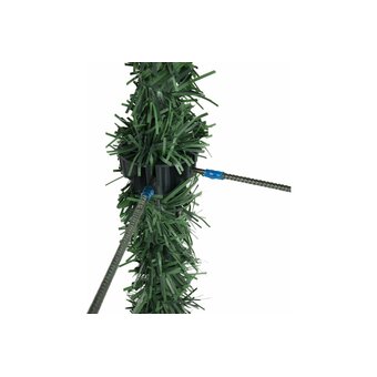  Ель новогодняя искусственная Золотая сказка 592051 Пышная 180см, с инеем и шишками, зеленая 