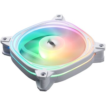  Вентилятор 1STPLAYER FB7 White (FB7-WH) / 120mm ARGB 3pin 5V PWM 4pin 12V 600-1800rpm 45.12cfm 47.2dBA / BULK 