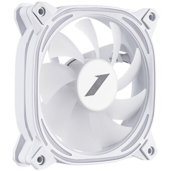  Вентилятор 1STPLAYER FB7 White (FB7-WH) / 120mm ARGB 3pin 5V PWM 4pin 12V 600-1800rpm 45.12cfm 47.2dBA / BULK 