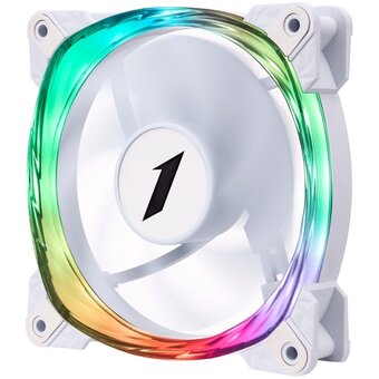  Вентилятор 1STPLAYER FS7 White (FS7-WH) / 120mm ARGB 3pin 5V PWM 4pin 12V 600-800rpm 47.65cfm 32.2dBA / Bulk 