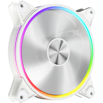  Вентилятор 1STPLAYER FO7R-14 White (FO7R-14-WH) / 140mm Reverse ARGB 3pin 5V PWM 4pin 12V 700-1800rpm 76.25cfm 36.64dBA / Bulk 